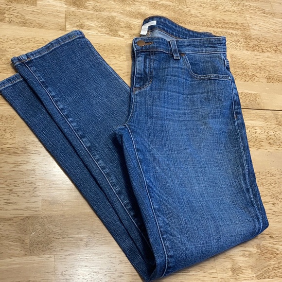 Lovely Eileen Fisher stretch straight leg jeans - Picture 2 of 12